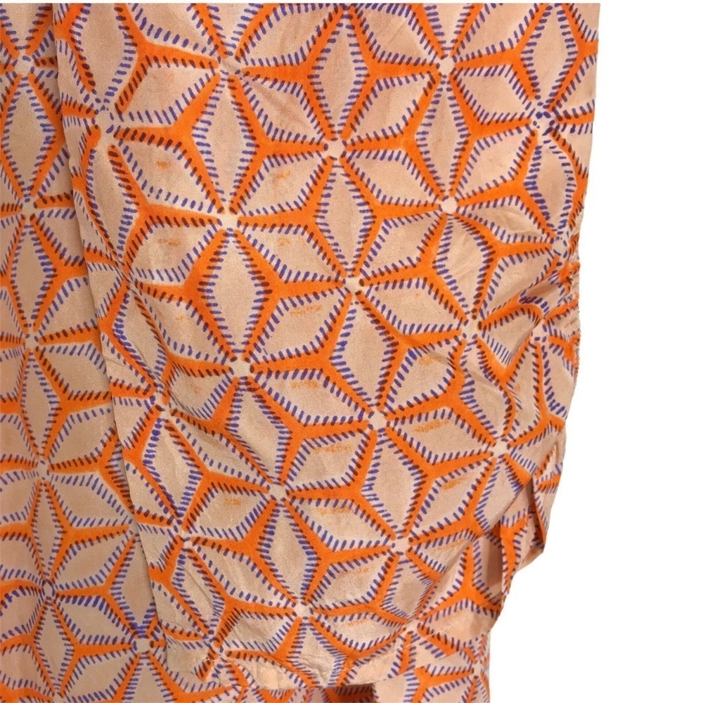 Roberta Roller Rabbit Orange Silk Tunic SIZE XSMALL - Picture 10 of 15